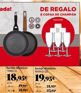 Gadis Sartén aluminio tribeca o ebano qd oferta