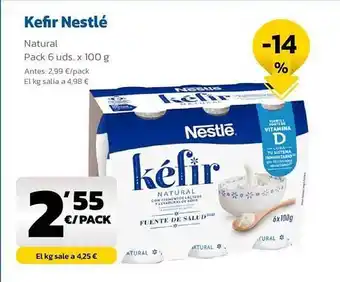 AhorraMas Kefir nestlé natural pack oferta