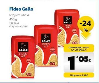 AhorraMas Fideo gallo oferta