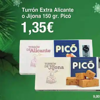 Turrón extra alicante o jijona picó