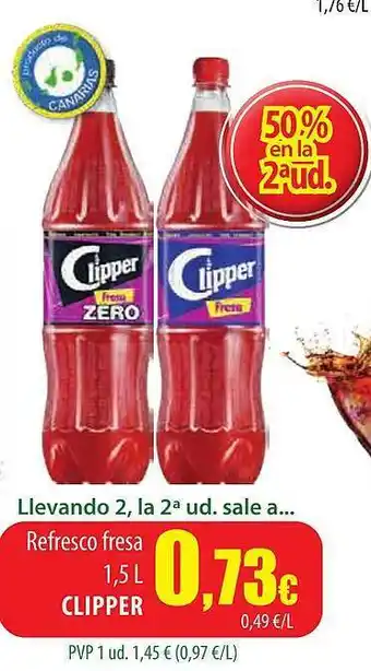 Spar Tenerife Refresco fresa clipper oferta