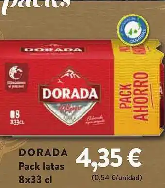 Spar Tenerife Dorada pack latas oferta