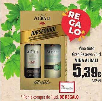 Spar Tenerife Vino tinto gran reserva viña albali oferta