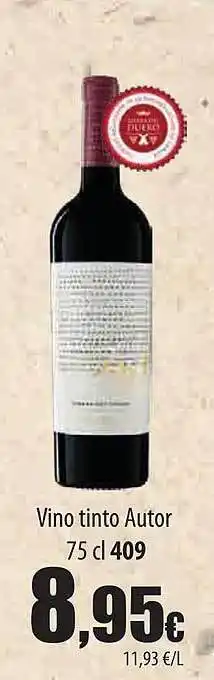 Spar Tenerife Vino tinto autor 409 oferta