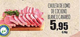 Spar Tenerife Chuleta de lomo de cochino blanco canario oferta