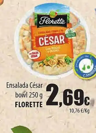 Spar Tenerife Ensalada césar bowl florette oferta