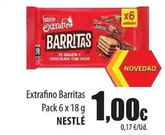 Spar Tenerife Extrafino barritas pack nestlé oferta