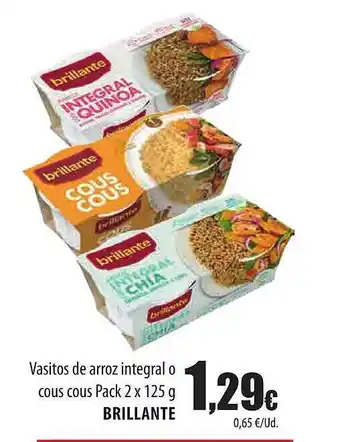 Spar Tenerife Vasitos de arroz integral o couscous brillante oferta