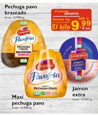 Cash Ecofamilia Pechuga pavo braseado/Maxi pechuga pavo/Jamón extra oferta