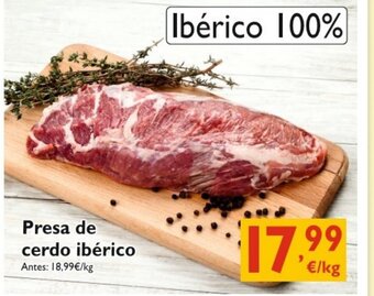 Cash Ecofamilia Presa de cerdo ibérico oferta