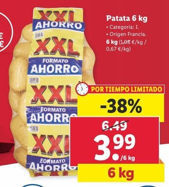 Lidl Patatas oferta
