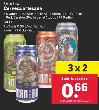 Lidl Cerveza steam brew oferta
