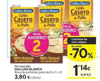Caprabo Gallina blanca oferta