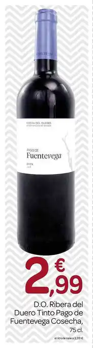 Supermercados El Jamón D.o. ribera del duero tinto pago de fuentevega cosecha oferta