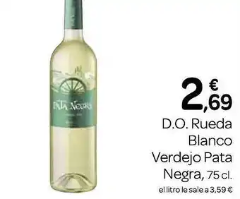 Supermercados El Jamón D.o. rueda blanco verdejo pata negra oferta