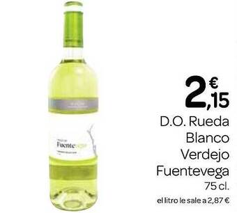 Supermercados El Jamón D.o. rueda blanco verdejo fuentevega oferta