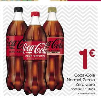 Supermercados El Jamón Coca-cola normal, zero o zero-zero oferta