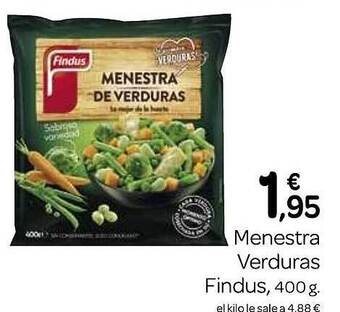 Supermercados El Jamón Menestra verduras findus oferta