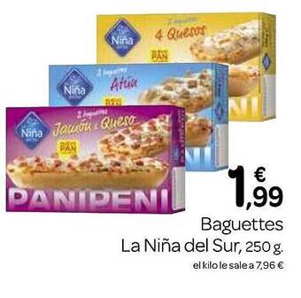 Supermercados El Jamón Baguettes la niña del sur oferta
