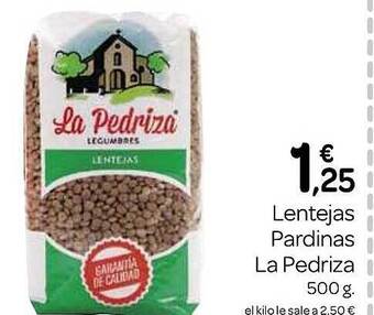 Supermercados El Jamón Lentejas pardinas la pedriza oferta