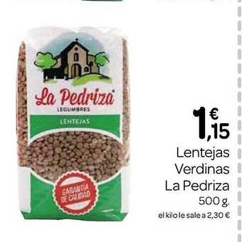 Supermercados El Jamón Lentejas verdinas la pedriza oferta