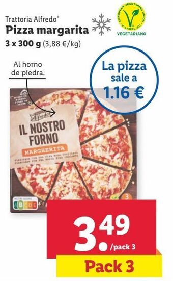 Lidl Pizza margarita trattoria alfredo oferta
