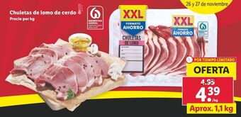 Lidl Chuletas de cerdo oferta