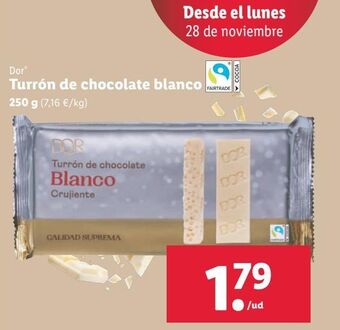 Lidl Turrón de chocolate oferta