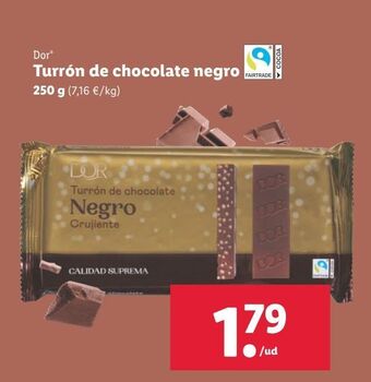 Lidl Turrón de chocolate oferta