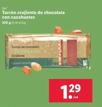 Lidl Turrón de chocolate oferta