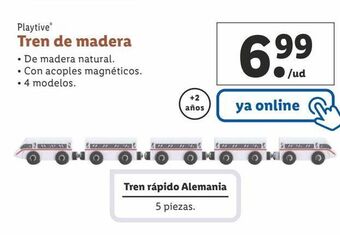 Lidl Tren de madera oferta