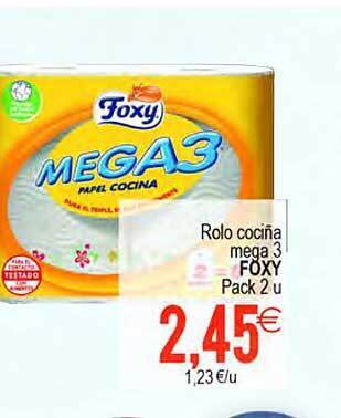Plenus Supermercados Rolo cociña mega 3 foxy oferta