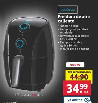 Lidl Freidora de aire cecotec oferta