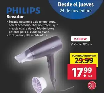 Lidl Secador philips oferta