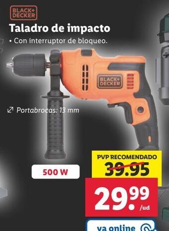 Lidl Taladro black & decker oferta