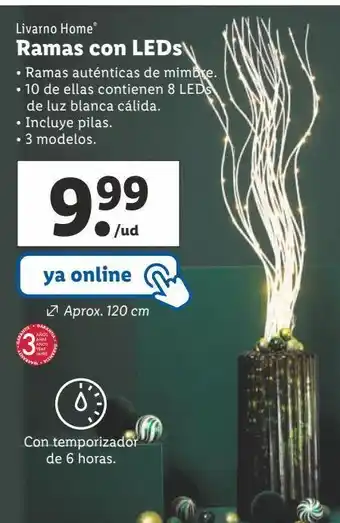 Lidl Luces de navidad livarno oferta