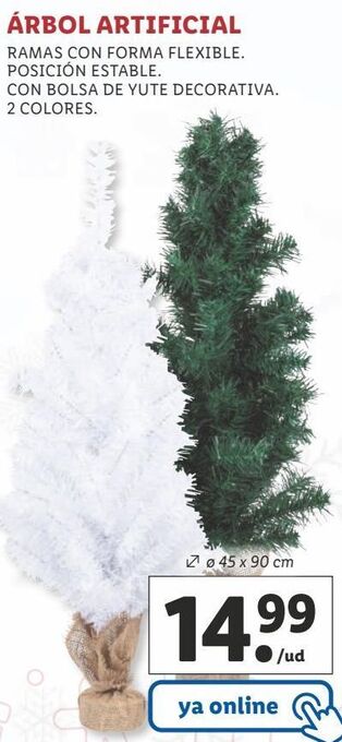 Lidl Árbol de navidad oferta
