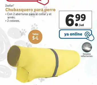 Lidl Chubasquero para perro oferta