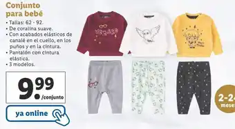 Lidl Conjunto bebé harry potter oferta