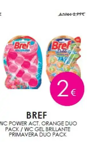 Bref wc power act orange duo pack-wc gel brillante primavera duo pack