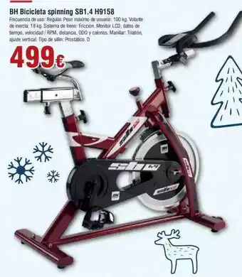 FROIZ Sb bh bicicleta spinning sb1.4 h9158 oferta