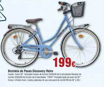 FROIZ Bicicleta de paseo discovery retro oferta