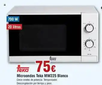 FROIZ Microondas teka mw225 blanco oferta