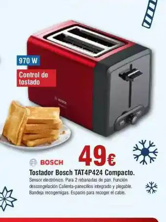 FROIZ Tostador bosch tat4p424 compacto oferta