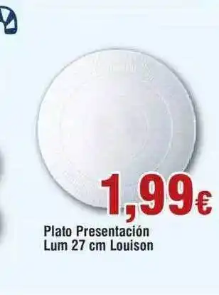 FROIZ Plato presentación lum 27 cm louison oferta