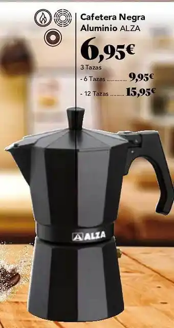 Gadis Cafetera negra aluminio alza oferta