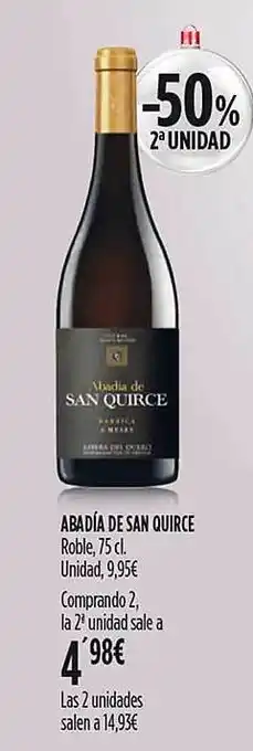Hipercor Abadía de san quirce roble, o unidad oferta