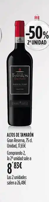 Hipercor Altos de tamarón gran reserva, o unidad oferta