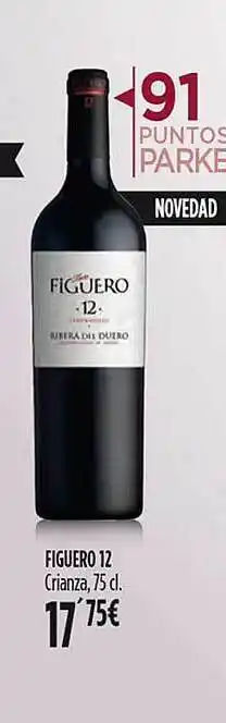 Hipercor Figuero 12 crianza oferta