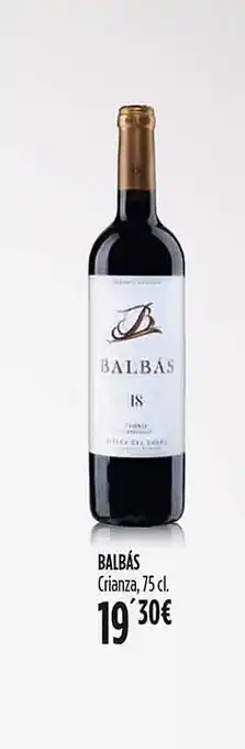 Hipercor Balbás crianza oferta